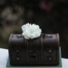 Vintage Damascus Wooden Trinket Box Handcarved Inlaid Mother of Pearl Jewelry Storage 1970-2000