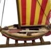 Vintage Handmade Wooden Sailboat Decoration 1990s