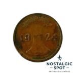 Rare 2 Rentenpfennig Germany Coin 1924