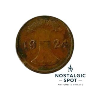 Rare 2 Rentenpfennig Germany Coin 1924