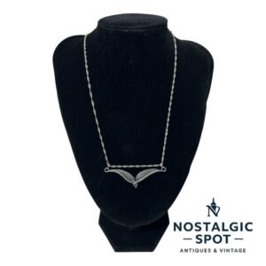 925 Sterling Silver Necklace and Pendant 46 cm long Signed