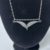925 Sterling Silver Necklace and Pendant 46 cm long Signed