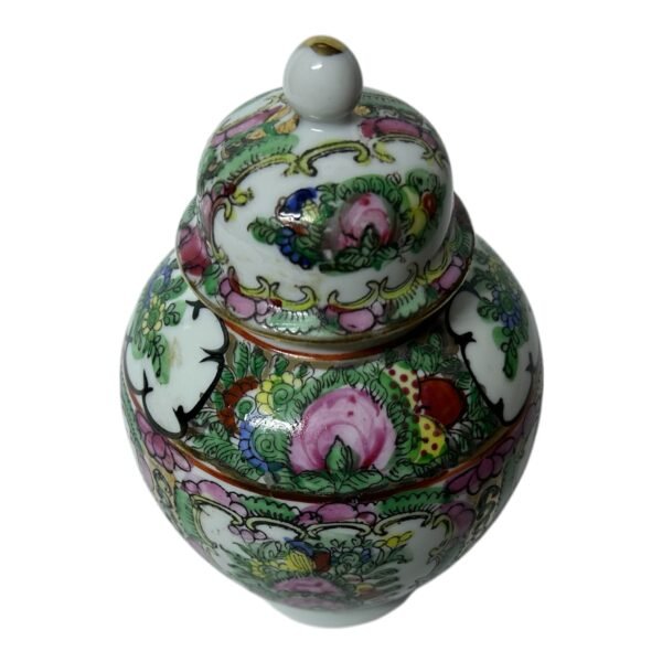 Chinese Porcelain Jug Decorated with Enamel in Classical Cantonese Style signed