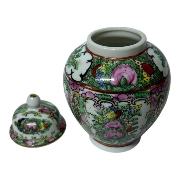 Chinese Porcelain Jug Decorated with Enamel in Classical Cantonese Style signed