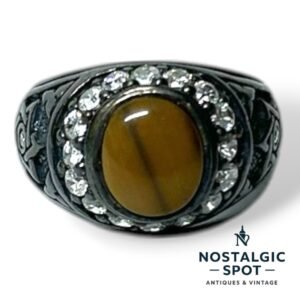 Large & Impressive Judaica Ring, 925 Sterling Silver Signed