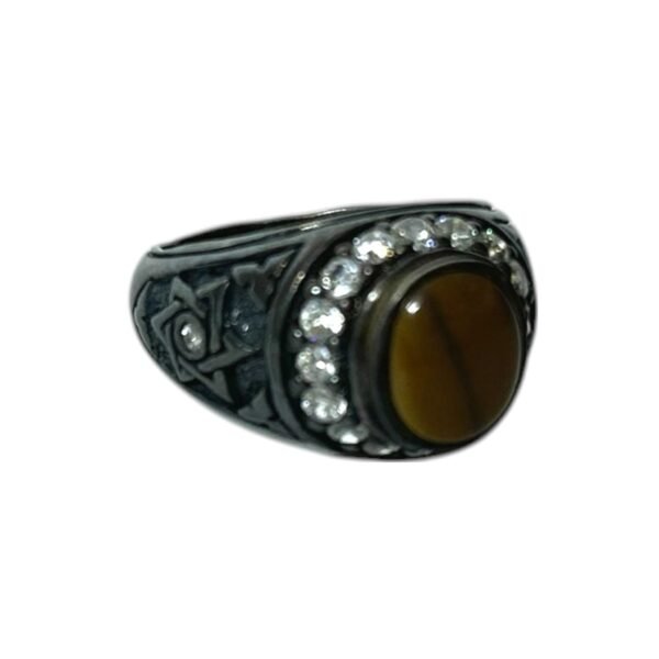 Large & Impressive Judaica Ring, 925 Sterling Silver Signed 5 Large & Impressive Judaica Ring, 925 Sterling Silver Signed