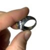 Large & Impressive Judaica Ring, 925 Sterling Silver Signed 8 Large & Impressive Judaica Ring, 925 Sterling Silver Signed