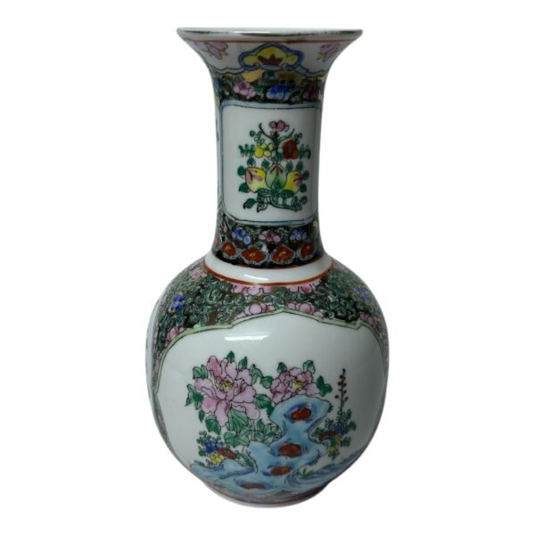 Vintage Chinese Porcelain Glaze Vase Hand Painted Yongzheng 19th Century 3 Vintage Chinese Porcelain Glaze Vase Hand Painted Yongzheng 19th Century