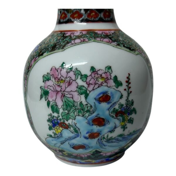 Vintage Chinese Porcelain Glaze Vase Hand Painted Yongzheng 19th Century 4 Vintage Chinese Porcelain Glaze Vase Hand Painted Yongzheng 19th Century