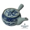Vintage Old Chinese Porcelain Teapot Decorated White & Blue Signed