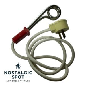 Vintage Water Liquid Heater Portable Travel Immersion Electric Element Red 1